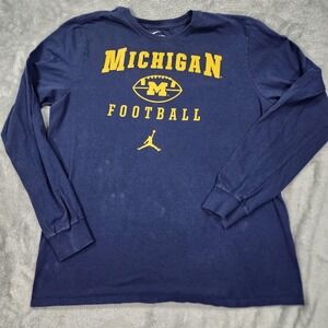 Michigan Wolverines‎ Football Nike Shirt Mens Large Team Jordan Jumpman NCAA